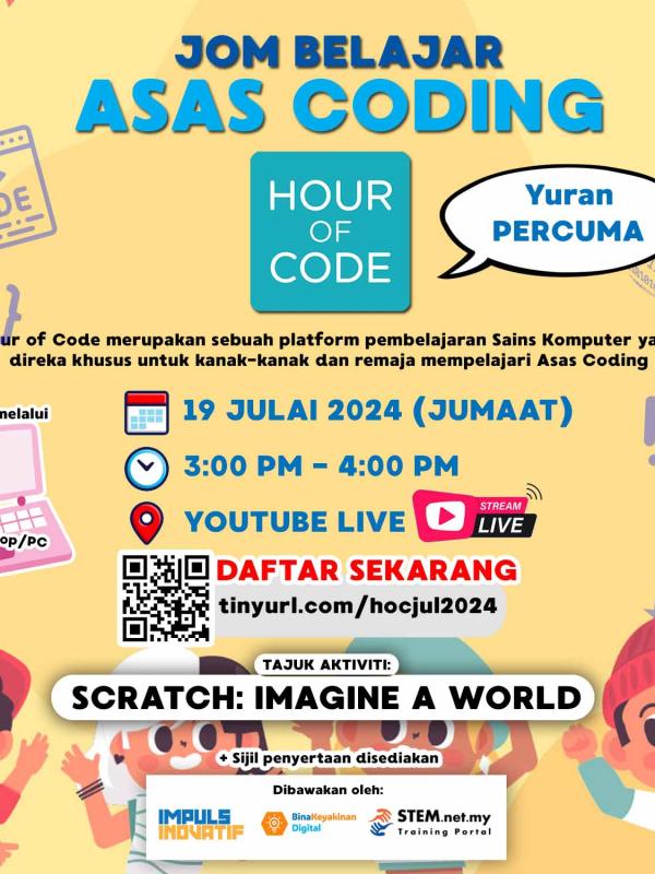 Jom Belajar Asas Coding HOC Julai 2024